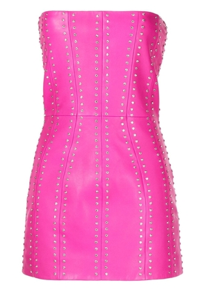 Retrofete Vesta embellished leather dress - Pink