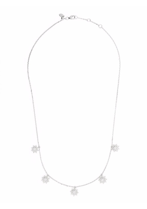 Djula 18kt white gold Soleil diamond chain necklace - Silver