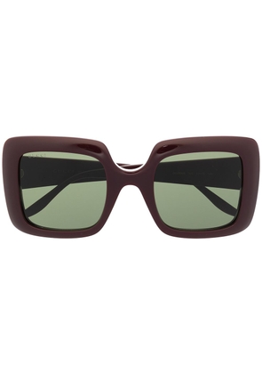 Gucci Eyewear Interlocking G square-frame sunglasses - Brown