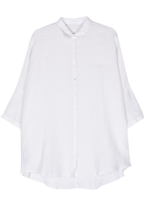 120% Lino lurex linen shirtdress - Neutrals