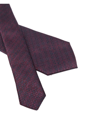 Canali patterned-jacquard silk tie - Purple