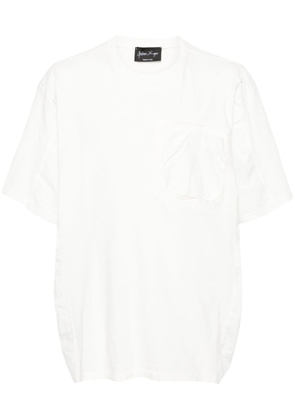 Andrea Ya'aqov panelled cotton T-shirt - White
