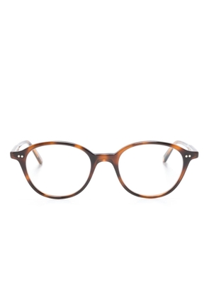 Garrett Leight Franklin round-frame glasses - Brown