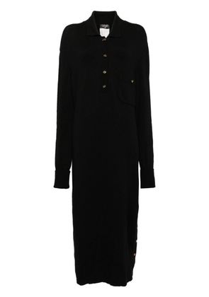 CHANEL Pre-Owned 1993 knitted wool midi dress - Black