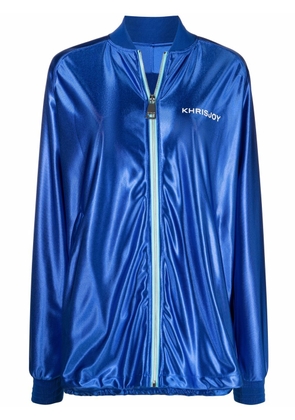 Khrisjoy logo-print jacket - Blue
