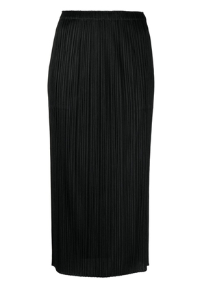 Pleats Please Issey Miyake pleated high-waist skirt - Black