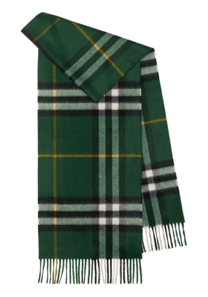 Burberry check cashmere scarf - Green