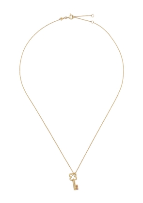 Aliita 9kt yellow gold Llavecita sapphire necklace