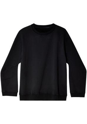 marina yee crew-neck drop-shoulder sweatshirt - Black