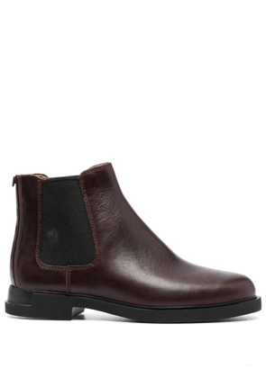 Camper Iman round-toe leather boots - Red