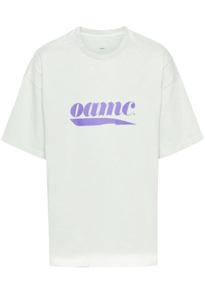 OAMC logo-print organic cotton T-shirt - Green