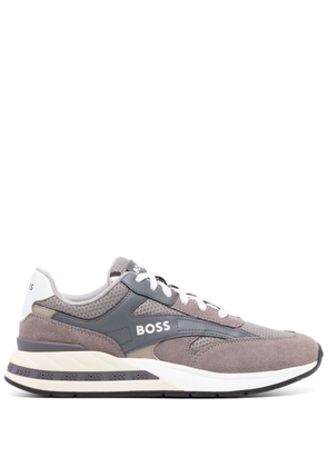 BOSS panelled low-top sneakers - Grey