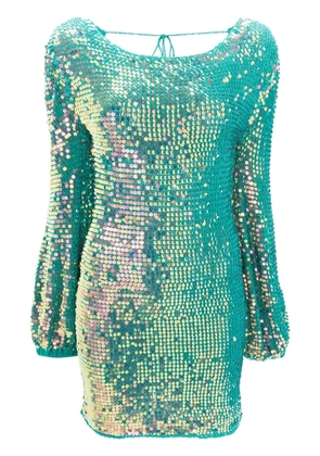 Retrofete sequin-embellished mini dress - Green