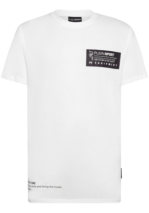 Plein Sport logo-print cotton T-shirt - White