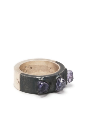 Parts of Four Sistema two-tone crystal ring - Silver