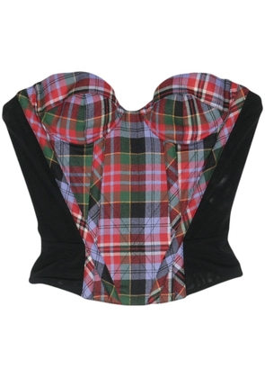 Vivienne Westwood Pre-Owned 2010s Archive Fargo tartan corset - Black