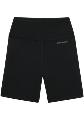 Sporty & Rich logo-print biker shorts - Black