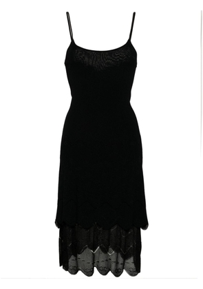 CHANEL Pre-Owned 2003 knitted midi dress - Black