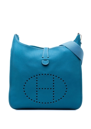 Hermès Pre-Owned 2007 Clemence Evelyne II TGM crossbody bag - Blue