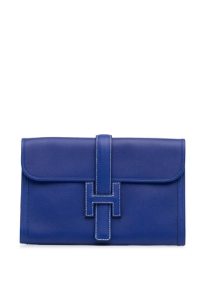 Hermès Pre-Owned 2013 Epsom Jige PM clutch bag - Blue