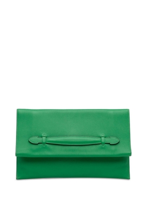 Hermès Pre-Owned 2014 Evercolor Pliplat clutch bag - Green