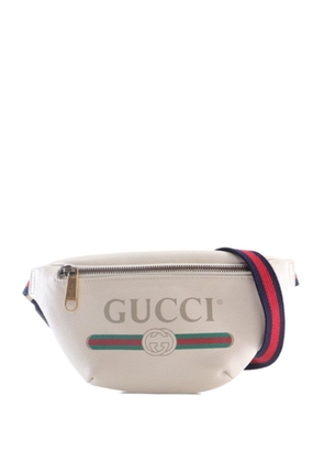 Gucci Pre-Owned 2000-2015 Logo Leather belt bag - White