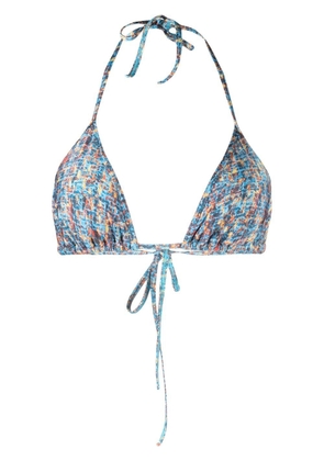 Sian Swimwear triangle-cup bikini top - Blue