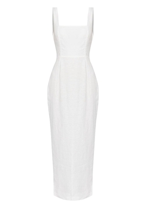 Posse Skyla linen maxi dress - White