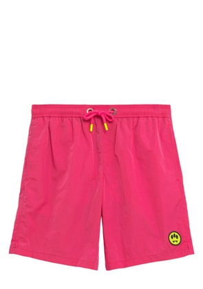 BARROW logo print swim shorts - Pink