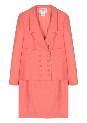 CHANEL Pre-Owned 1996 double-breasted skirt suit - Pink