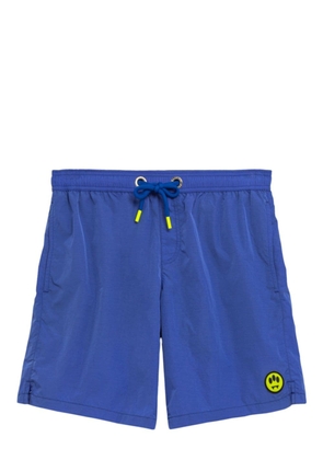 BARROW logo print swim shorts - Blue