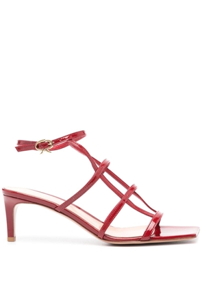 Gianvito Rossi Mondry 55mm leather sandals - Red