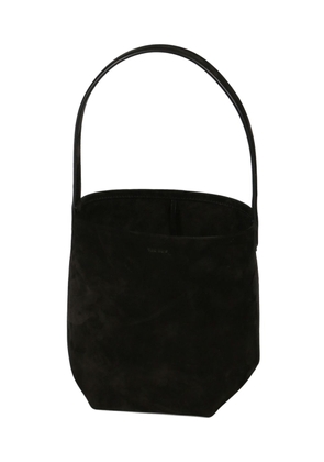 The Row small N/S Park leather tote bag - Black