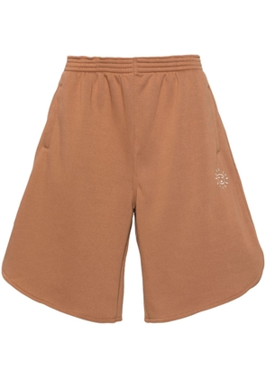 Société Anonyme logo embroidered knee-length shorts - Brown