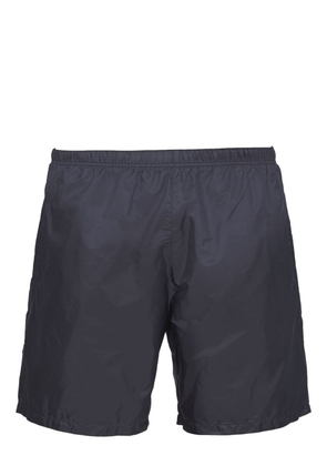 Prada logo patch recycled nylon swim shorts - Blue