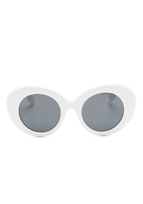 Burberry Eyewear Lola oversized round sunglasses - White