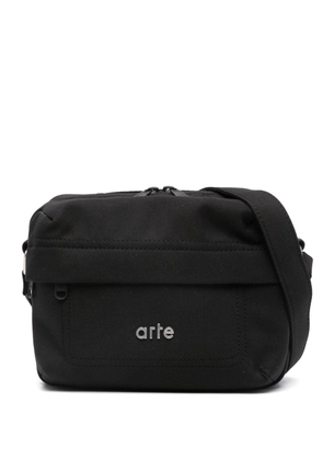ARTE logo-lettering messenger bag - Black