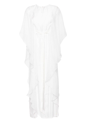 Baruni Nayeli draped kaftan dress - White