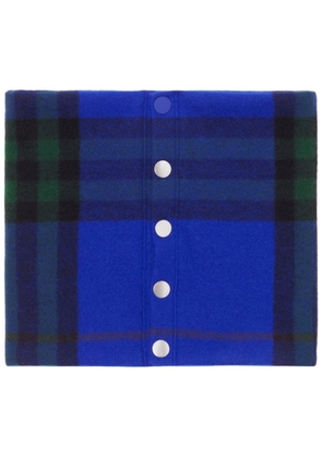 Burberry check-pattern cashmere snood - Blue