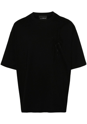 John Richmond crystal-embellished cotton T-shirt - Black