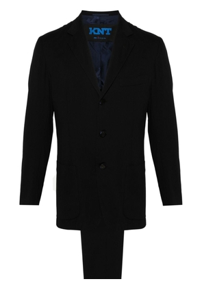 Kiton single-breasted jersey suit - Black