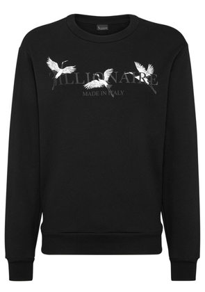 Billionaire logo-print cotton sweatshirt - Black