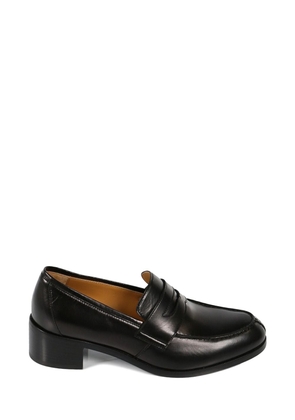The Row Vera 45mm leather loafers - Black