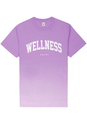 Sporty & Rich Wellness Ivy T-Shirt - Dip Dye - Purple