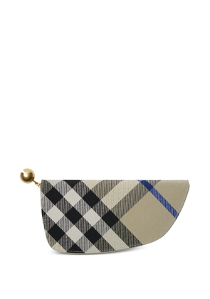 Burberry large Shield checked wallet - Neutrals