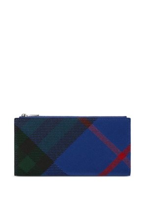 Burberry large checked bi-fold wallet - Blue