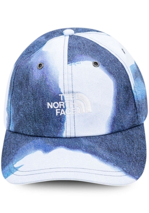 Supreme x The North Face bleached denim print 6-panel cap - Blue