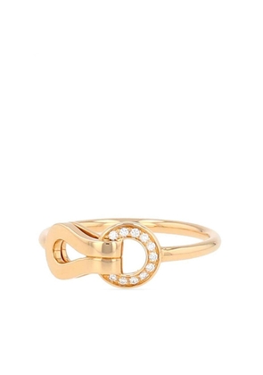 Cartier 2021 18kt rose gold Agrafe diamond ring - Pink