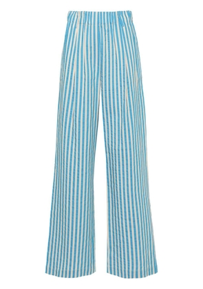 Alysi striped straight-leg trousers - Blue