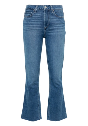 PAIGE Colette high-rise flared cropped jeans - Blue